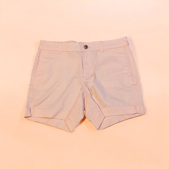 Old Navy Pants - Old Navy CORAL HIGH WAISTED PASTEL mid-length shorts Sz 6